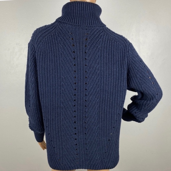 NEW 360SWEATER NAVY TURTLENECK SWEATER - Picture 6 of 6